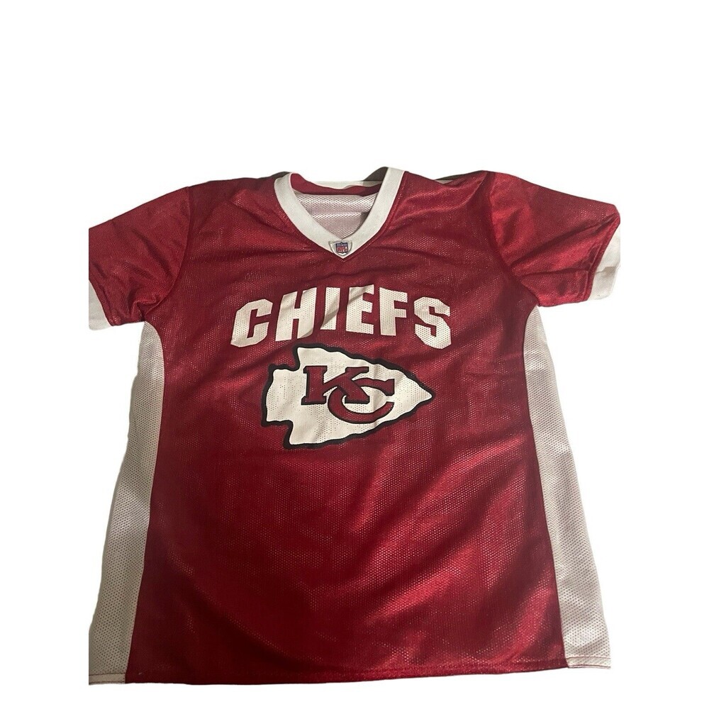 Vintage NFL Flag Football Jersey Kansas City Chiefs Size Small Red